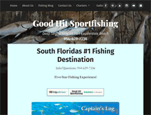 Tablet Screenshot of goodhitsportfishing.com